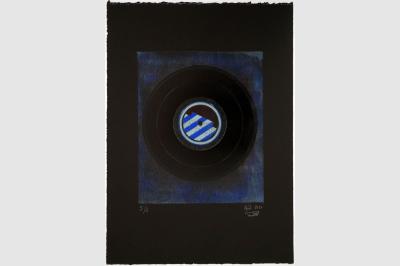 VINYLE 78 tours - Gravure sur contreplaqué en épargne perdue -  Papier  BFK Rive teinté en noir - 56.5x41 cm - Aout 2020