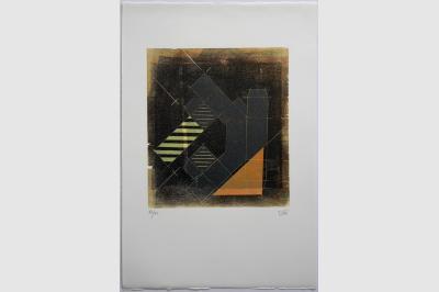 0012#Gravure pliage sur papier BFK Rive (56 x 38.5 cm)