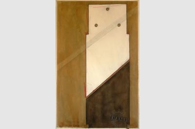 Modèle Berger - dessin & empreinte sur papier (102 x 66 cm) 