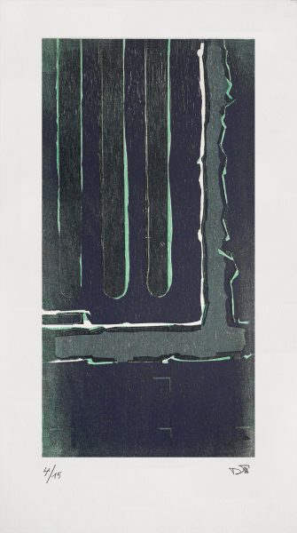 Gravure anfractuosité  sur papier BFK Rive (50 x 33 cm)