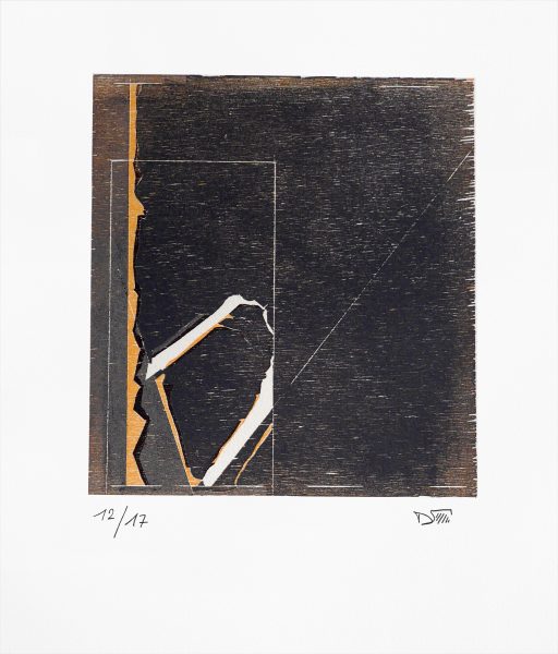 Gravure anfractuosité  sur papier BFK Rive (50 x 33 cm)