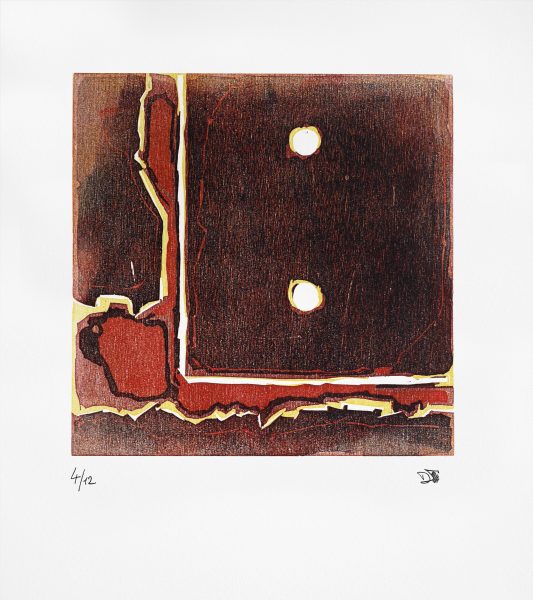 Gravure anfractuosité  sur papier BFK Rive (56 x 38 cm)