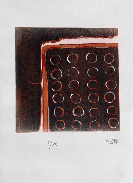 Gravure anfractuosité  sur papier Japon (54 x 32.5 cm)