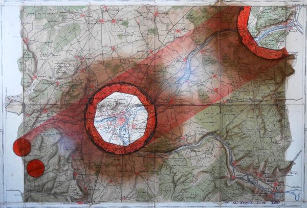 Carte géo ardoise (43.5 x 63 cm)