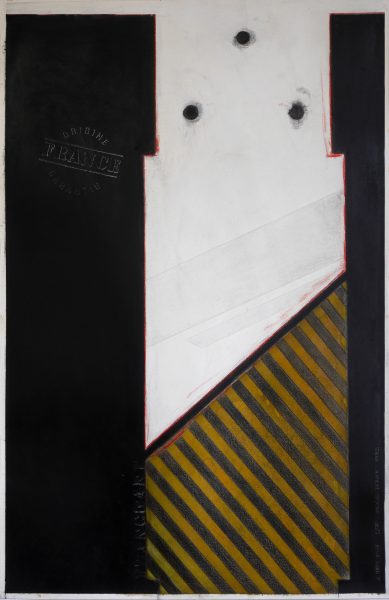Modèle Berger - dessin & empreinte sur papier (102 x 66 cm)