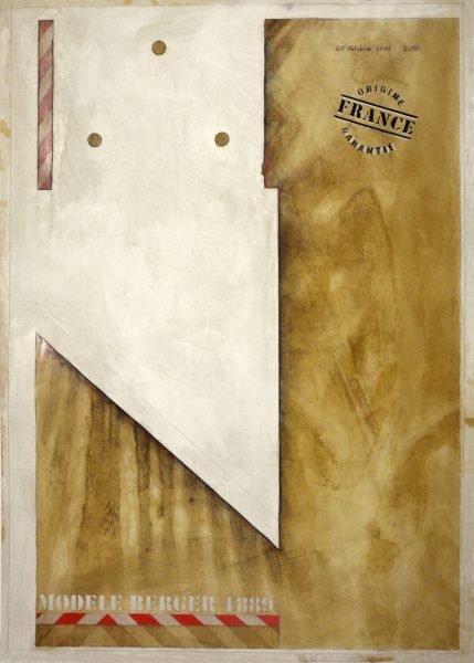 Modèle Berger - dessin & empreinte sur papier (91,5 x 65 cm)