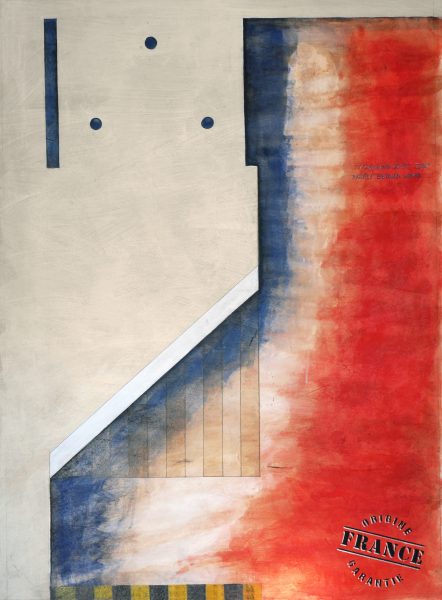 Modèle Berger - dessin & empreinte sur papier (96 x 70 cm)