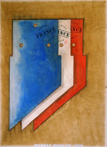 Modèle Berger - dessin & empreinte sur papier (Format 96 x 70 cm)